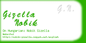 gizella nobik business card